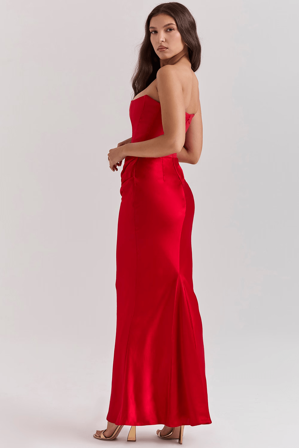 Bella | Elegancka sukienka bez ramiączek