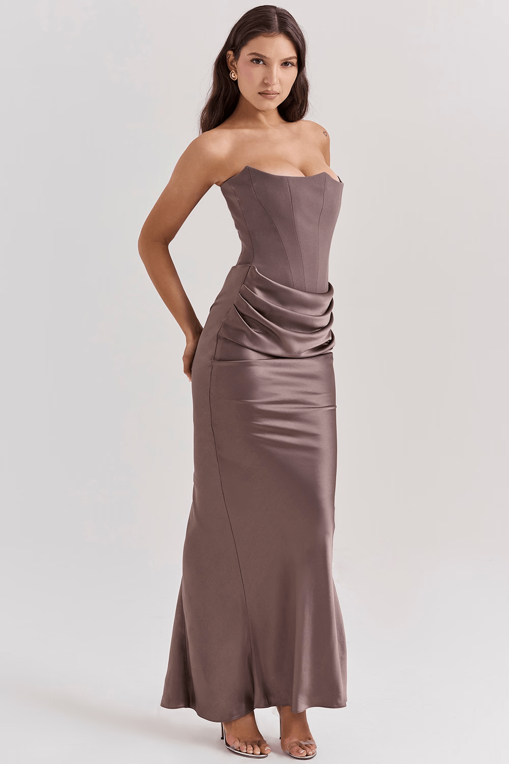 Bella | Elegancka sukienka bez ramiączek