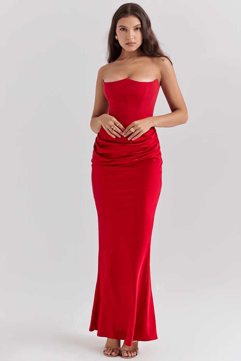 Bella | Elegancka sukienka bez ramiączek