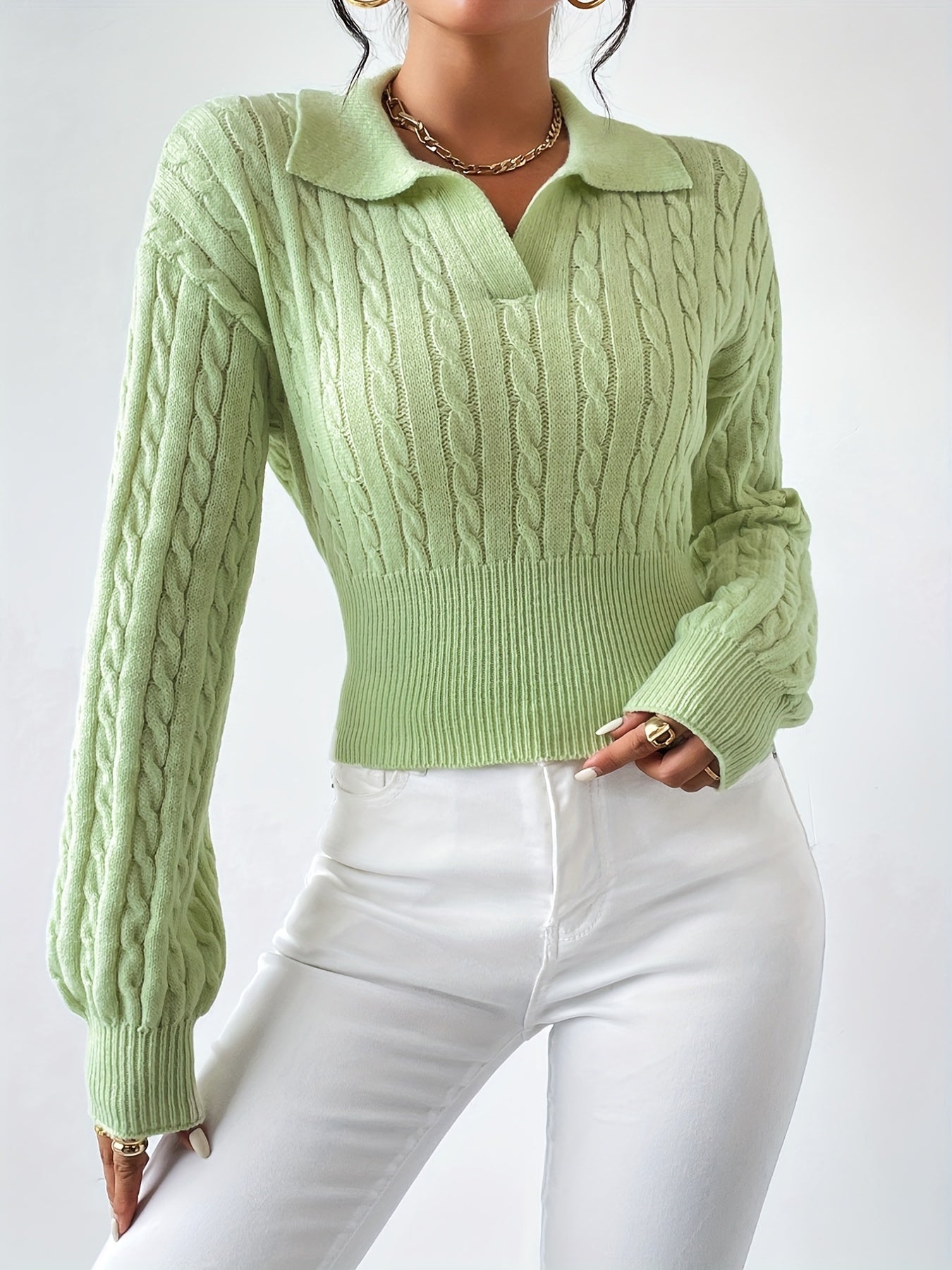 YunaWear | Dzianinowy top polo Elira