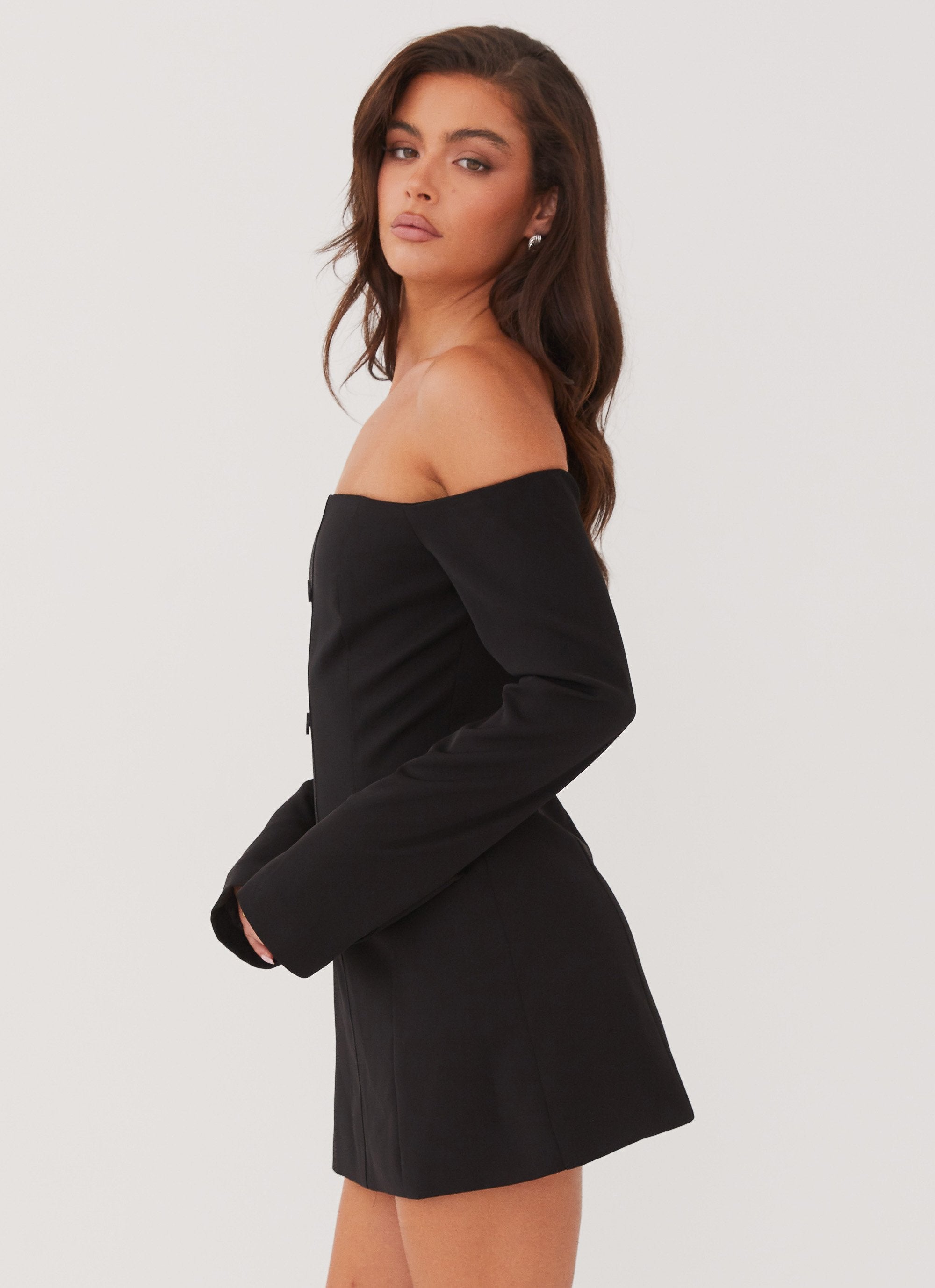 Sukienka mini Dominique Blazer - czarna