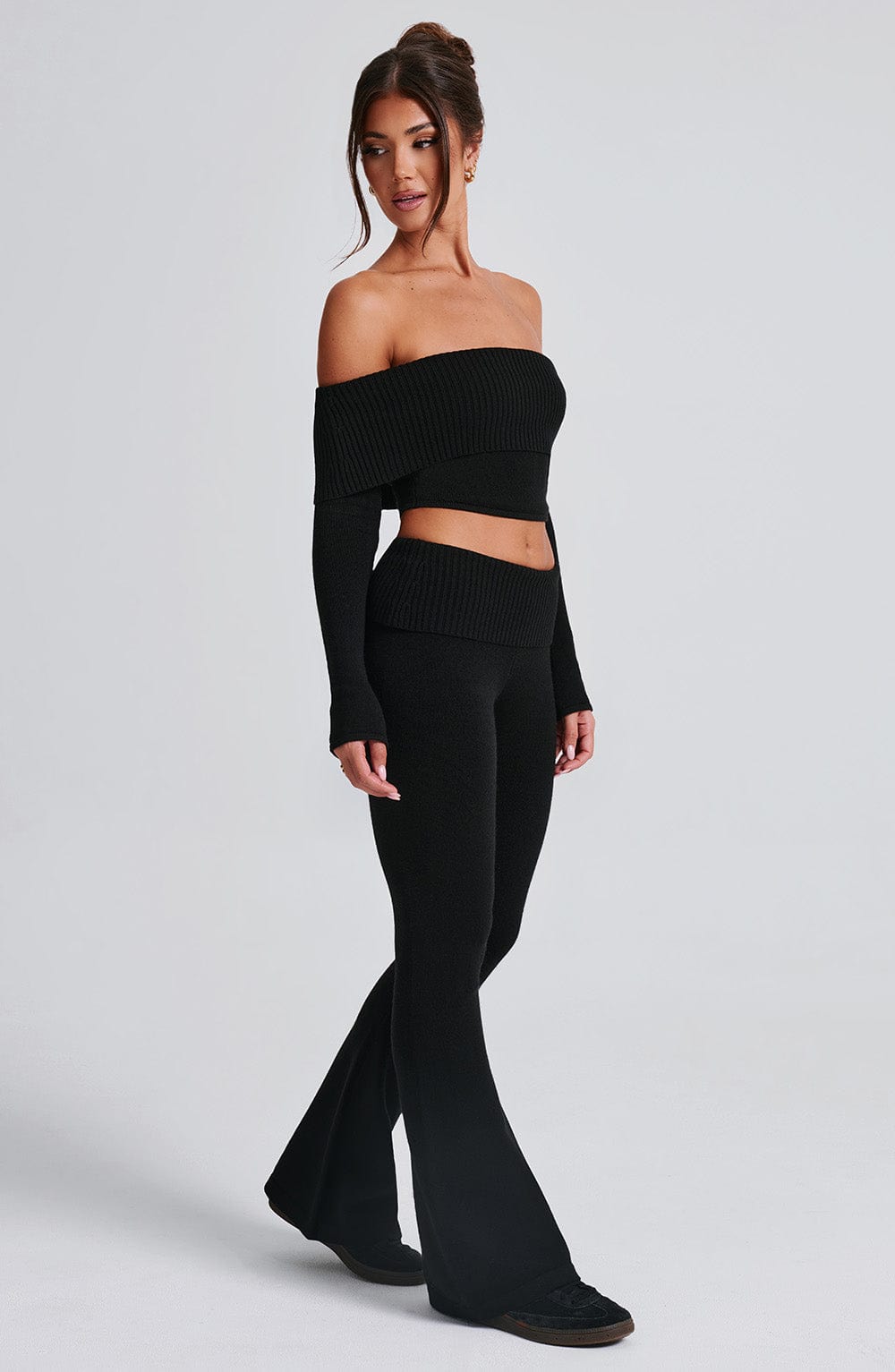 Portia Knit Top – Czarny